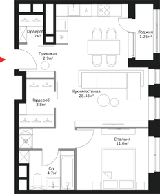 53,7 м², 2-комнатная квартира 21 203 018 ₽ - изображение 43