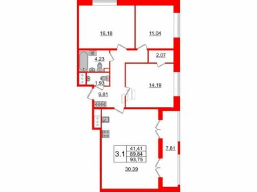 102,7 м², 3-комнатная квартира 23 600 756 ₽ - изображение 85