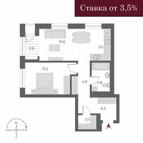 72,5 м², 2-комнатная квартира 10 900 000 ₽ - изображение 20