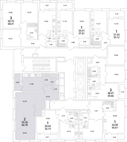 63,1 м², 2-комнатная квартира 16 900 000 ₽ - изображение 15