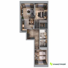 Квартира 69,1 м², 2-комнатная - изображение 1