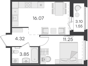 63 м², 3-комнатная квартира 8 500 000 ₽ - изображение 87