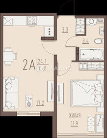 39,7 м², 2-комнатная квартира 2 950 000 ₽ - изображение 67