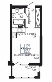 18,3 м², 1-комнатная квартира 1 750 000 ₽ - изображение 102