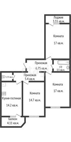 80,5 м², 3-комнатная квартира 8 930 000 ₽ - изображение 13