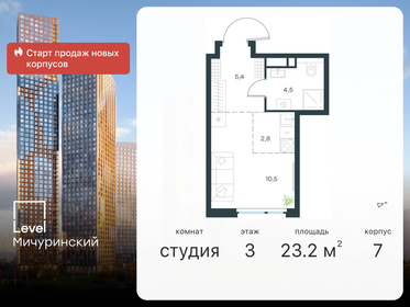 23,4 м², квартира-студия 16 604 259 ₽ - изображение 10