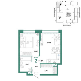 Квартира 36,3 м², 2-комнатная - изображение 1