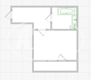 Квартира 31,3 м², студия - изображение 1
