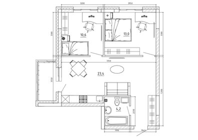 84 м², 4-комнатная квартира 7 350 000 ₽ - изображение 83