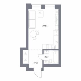 29,6 м², квартира-студия 7 400 000 ₽ - изображение 30