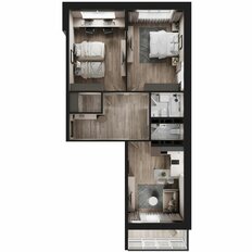 Квартира 71,7 м², 2-комнатная - изображение 4