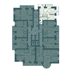 58,1 м², 2-комнатная квартира 13 290 000 ₽ - изображение 78