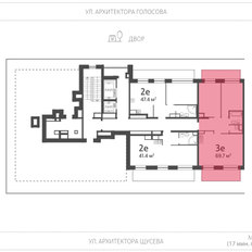 Квартира 69,1 м², 2-комнатная - изображение 2