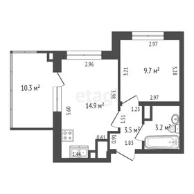 Квартира 31,3 м², 1-комнатная - изображение 1