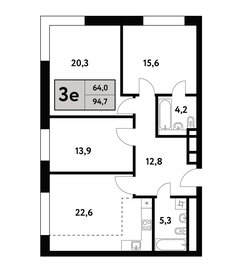 105,1 м², 4-комнатная квартира 35 543 908 ₽ - изображение 14