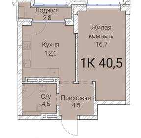 41,3 м², 1-комнатная квартира 9 000 000 ₽ - изображение 29