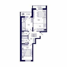 Квартира 64,4 м², 3-комнатная - изображение 2