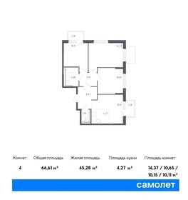 66,8 м², 3-комнатная квартира 6 500 000 ₽ - изображение 83