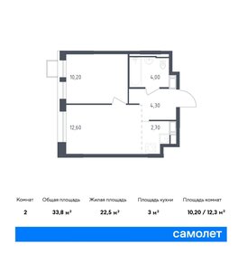 Квартира 33,8 м², 1-комнатная - изображение 1