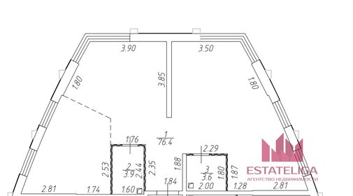 Квартира 84 м², 3-комнатная - изображение 1