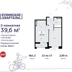 Квартира 39,6 м², 2-комнатная - изображение 3