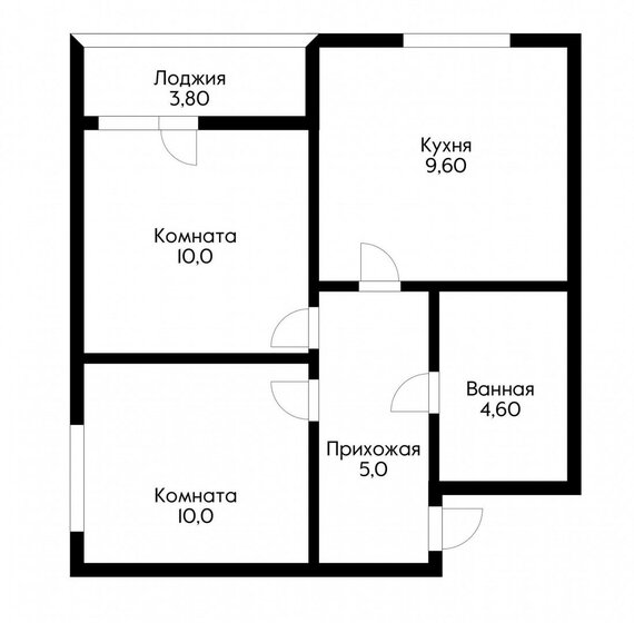 42 м², 2-комнатная квартира 5 700 000 ₽ - изображение 17