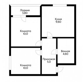 Квартира 42 м², 2-комнатная - изображение 1