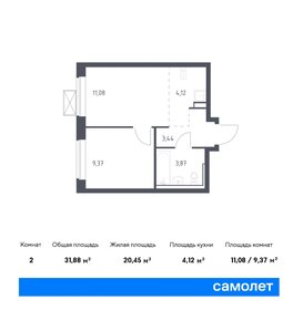 31 м², 2-комнатная квартира 7 133 201 ₽ - изображение 35