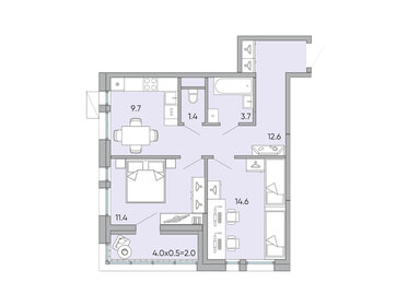 55,4 м², 2-комнатная квартира 7 202 000 ₽ - изображение 39