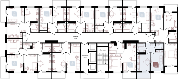 36,5 м², 1-комнатная квартира 6 500 000 ₽ - изображение 60