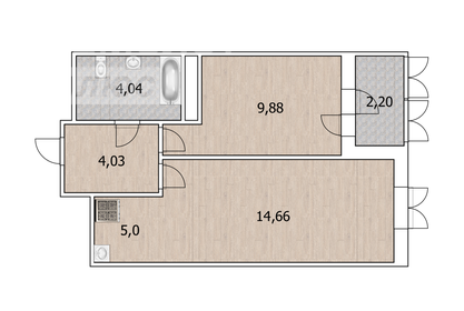37,3 м², 1-комнатная квартира 5 835 000 ₽ - изображение 89