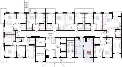 38 м², 1-комнатная квартира 6 859 000 ₽ - изображение 41