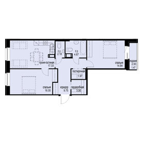 72,3 м², 2-комнатная квартира 19 050 000 ₽ - изображение 126
