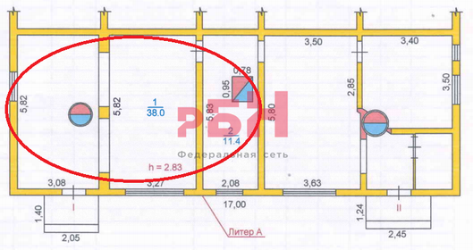 49,4 м², торговое помещение - изображение 4