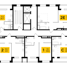 Квартира 69,5 м², 2-комнатная - изображение 2