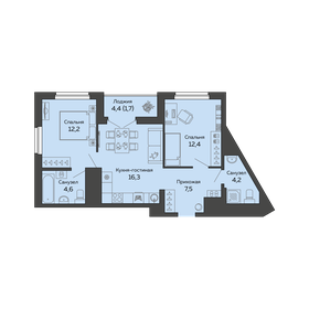 61,1 м², 3-комнатная квартира 8 100 000 ₽ - изображение 113