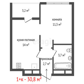 Квартира 34 м², 1-комнатная - изображение 2