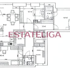 Квартира 126,4 м², 4-комнатная - изображение 3