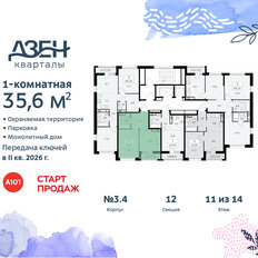 Квартира 35,6 м², 1-комнатная - изображение 4