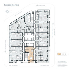 Квартира 79,7 м², 1-комнатные - изображение 5