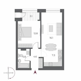 48,5 м², 2-комнатная квартира 9 850 000 ₽ - изображение 13