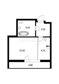 Квартира 27,6 м², студия - изображение 1