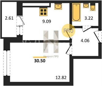 Квартира 31,8 м², 1-комнатная - изображение 1