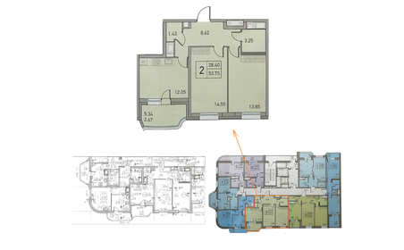 52 м², 2-комнатная квартира 12 100 000 ₽ - изображение 20