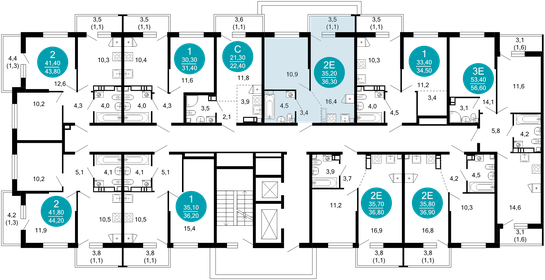 Квартира 36,3 м², 1-комнатная - изображение 2