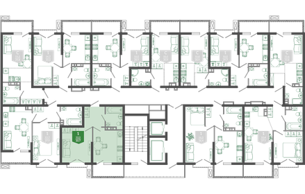 33,8 м², 1-комнатная квартира 19 500 000 ₽ - изображение 140