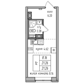 18 м², 1-комнатные апартаменты 3 500 000 ₽ - изображение 106