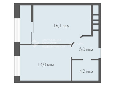 Квартира 42,3 м², 1-комнатная - изображение 1