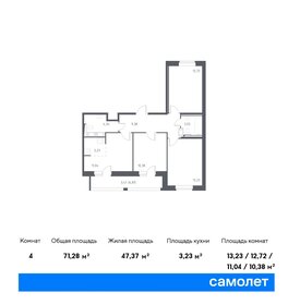 74,3 м², 3-комнатная квартира 12 840 000 ₽ - изображение 44