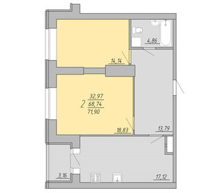 76,1 м², 2-комнатная квартира 6 349 000 ₽ - изображение 59